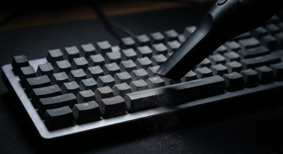 키캡 틈새 먼지 제거, 핸디형 청소기로 3분 컷 (ft. 흡입력 6500Pa)