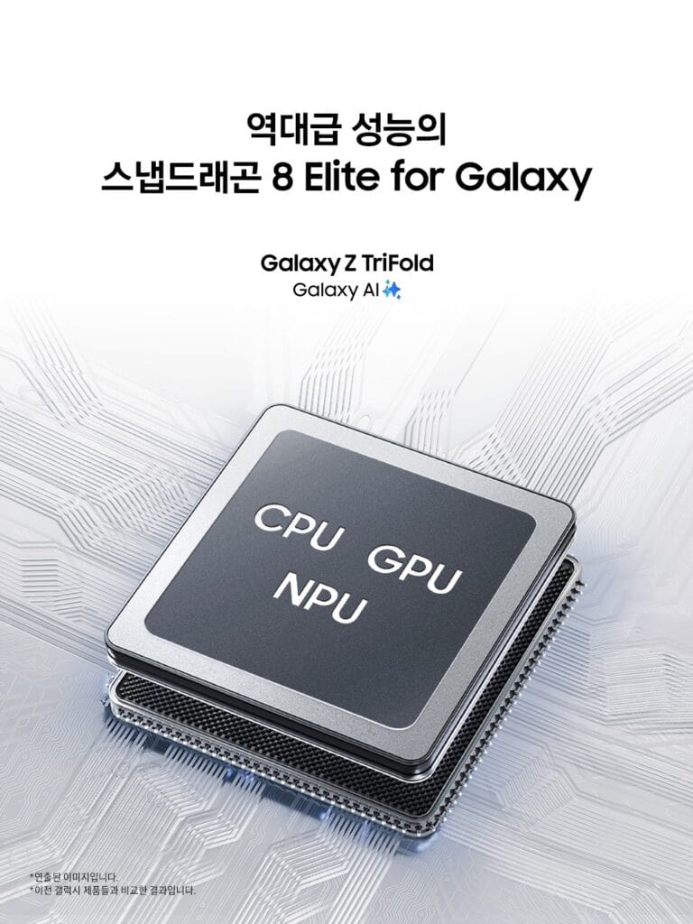 ⠀새로운 혁신으로 탄생한 갤럭시 트라이폴드를 소개합니다.GalaxyZTriFold 는 갤럭시 최초의 트라이폴드로모바일 기술의 한계를 또 한번 넘어선 새로운 폴더블 폰입니 2